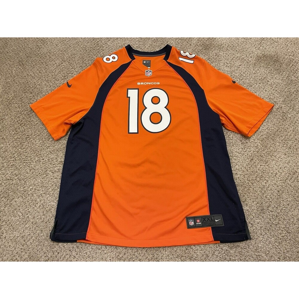 Nike Peyton Manning #18 Denver Broncos NFL Football Jersey Mens XXL